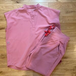 Pink Figs Scrubs- Rafaela top & Zamora jogger pants